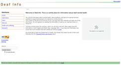 Desktop Screenshot of deafinfo.org.uk