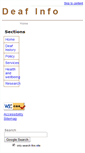 Mobile Screenshot of deafinfo.org.uk