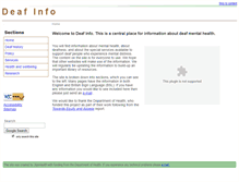 Tablet Screenshot of deafinfo.org.uk